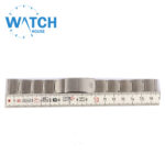 DELMA 18mm Swiss Made Watch Band – Silver Stainless Steel Replacement Bracelet