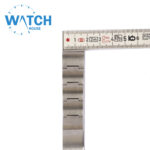 DELMA 18mm Swiss Made Watch Band – Silver Stainless Steel Replacement Bracelet