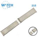MOBLOT 22mm Swiss Made Watch Band – Silver Stainless Steel Replacement Bracelet