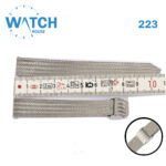 MOBLOT 16mm Swiss Made Watch Band – Silver Stainless Steel Replacement Bracelet