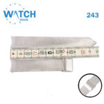 18mm Swiss Made Watch Band – Silver Stainless Steel Replacement Bracelet #243#