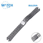 BULOVA 18mm Swiss Made Watch Band – Silver Stainless Steel Replacement Bracelet