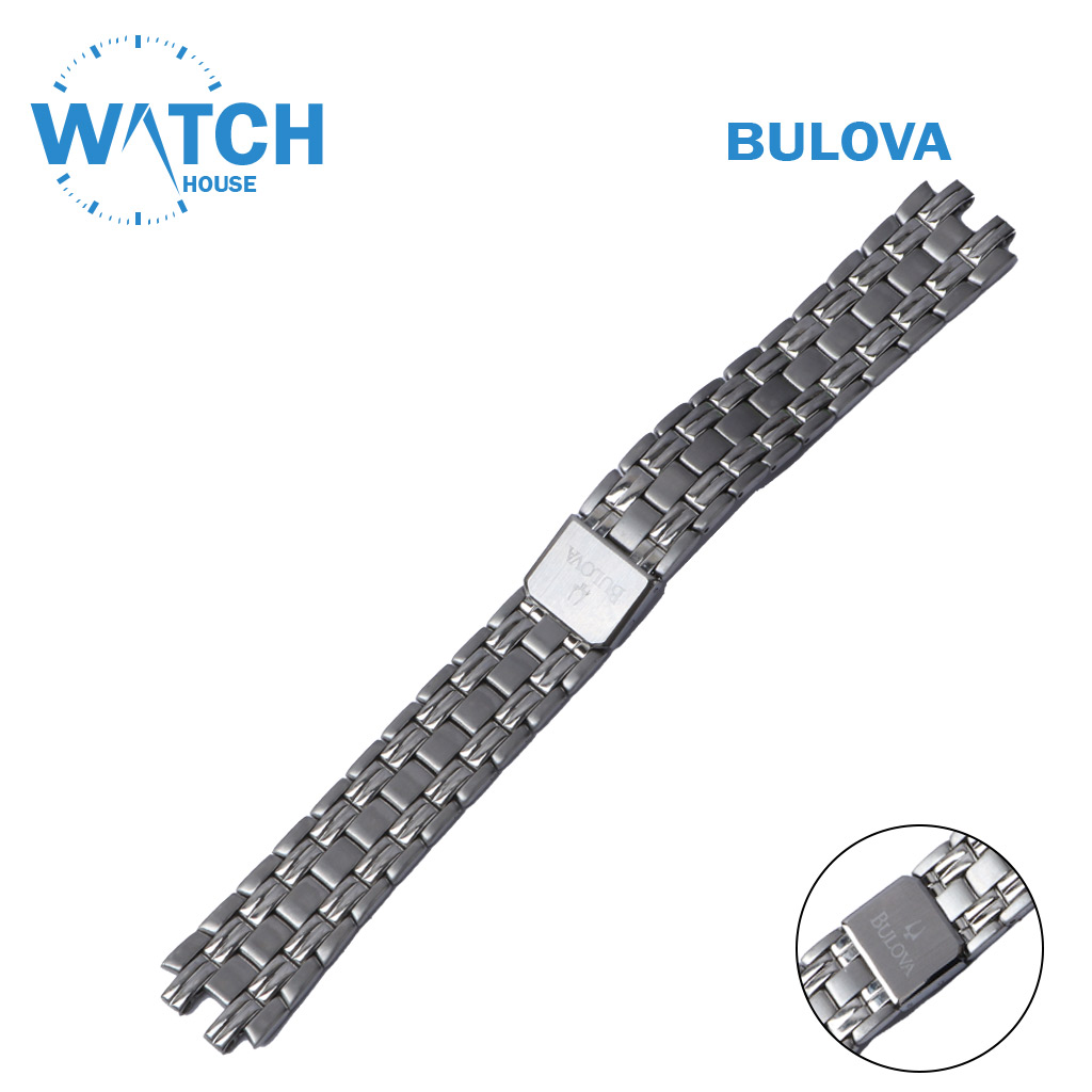 BULOVA 18mm Swiss Made Watch Band – Silver Stainless Steel Replacement Bracelet