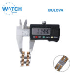BULOVA 18mm Swiss Made Watch Band – Two Tone Stainless Steel Replacement Bracelet.