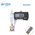 BULOVA 18mm Swiss Made Watch Band – Two Tone Stainless Steel Replacement Bracelet.