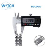 BULOVA 18mm Swiss Made Watch Band – Silver Stainless Steel Replacement Bracelet