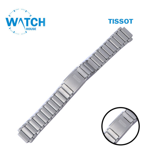 TISSOT 15mm Swiss made Watch Band- Silver Stainless Steel Replacement Bracelet