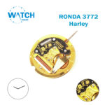 RONDA 3772 Harley Swiss Quartz Watch Movement, Without Disk, 2Hands.