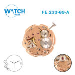 FE 233-69-A Vintage Manual Wind Watch Movement – White Date Disk At 3, -NOS-