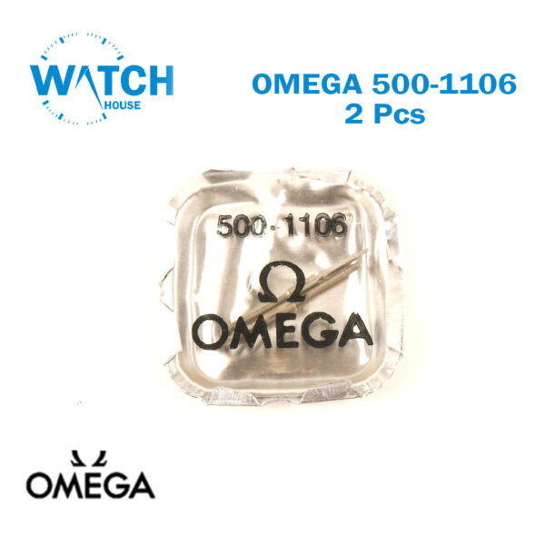 OMEGA ORIGINAL Swiss Winding Stem 500-1106 For Omega Movement 500, Part Number 1106 ( 2 Pcs)