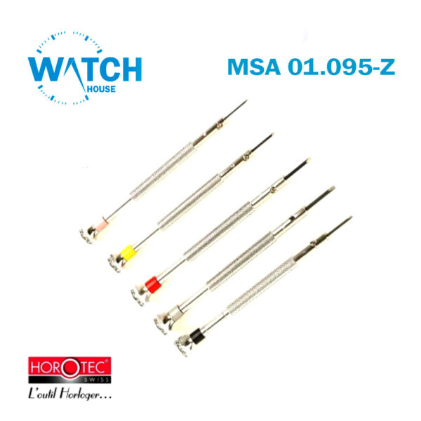 5 PCS  HOROTIC MSA01.095-Z Assortment of classic screwdrivers in plastic pouch.