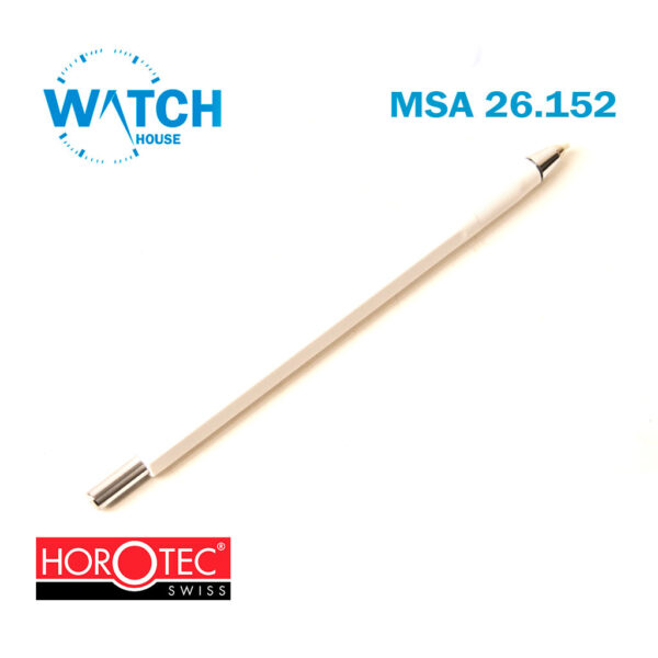 HOROTEC MSA26.152, Propelling pencil-shaped scratch brush with glass fibre bristles Ø 2 mm, White Color