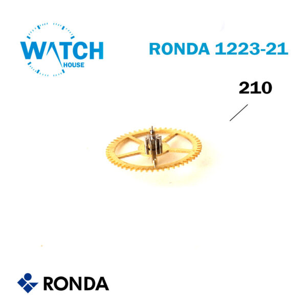 العجلة الثالثة للحركة السويسرية روندا 1223-21، رقم القطعة: 210.