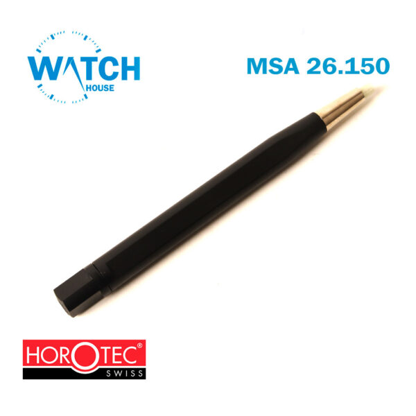 HOROTEC MSA26.152, Pen-shaped scratch brush with Glass Fibre bristle Ø 4 mm, Black Color.