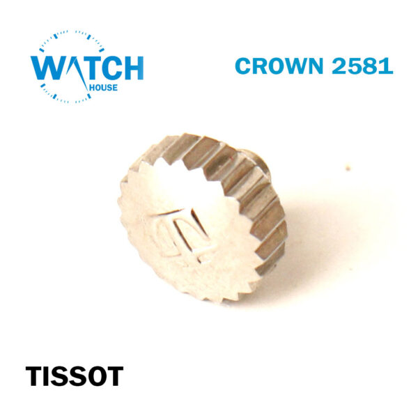 TISSOT Watch Crown 2581 Swiss Made Automatic Movement, Silver Color.