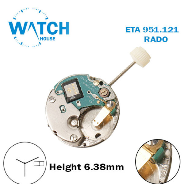 ETA 951.121 RADO Swiss Made Quartz Movement