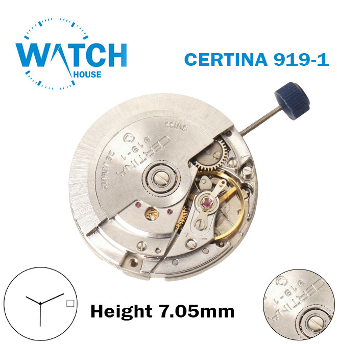 CERTINA 919-1, Swiss Automatic Movement CERTINA 919-1, Swiss Automatic Movement
