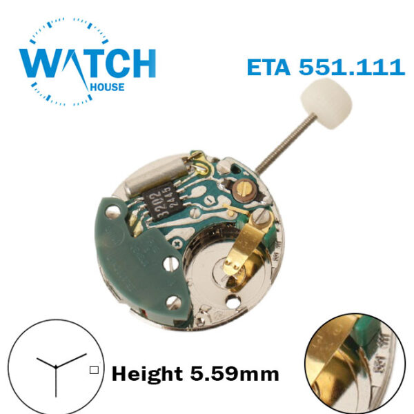 ETA 551.111 Swiss Made Quartz Movement