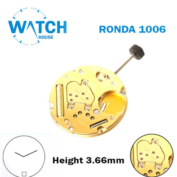 RONDA 1006 Swiss Quartz Watch