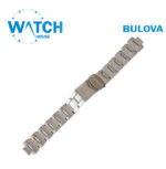 Bulova 18mm stainless steel watch band Swiss made silver